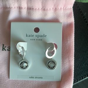 Never Worn Kate Spade logo earrings